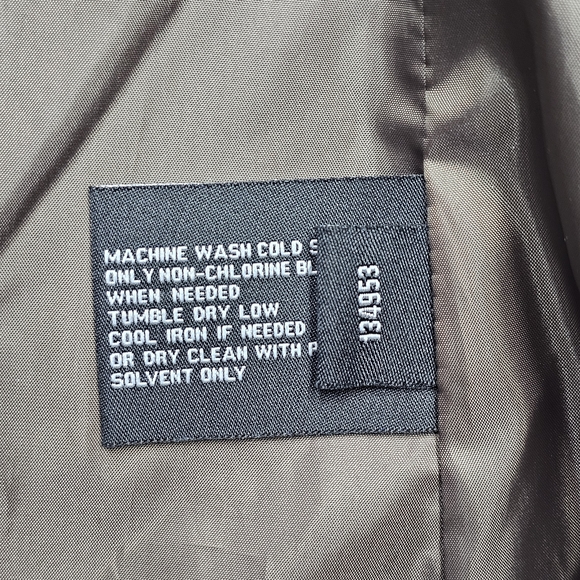 London Fog Tower Hooded Ash Gray Mid-Length Full-Zip Coat Size Medium - Picture 8 of 9